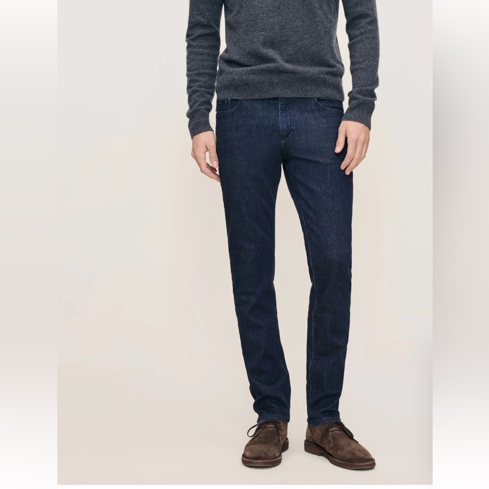 DL1961 Nick Varick Slim Fit dark wash indigo men’s jeans sz 34x32